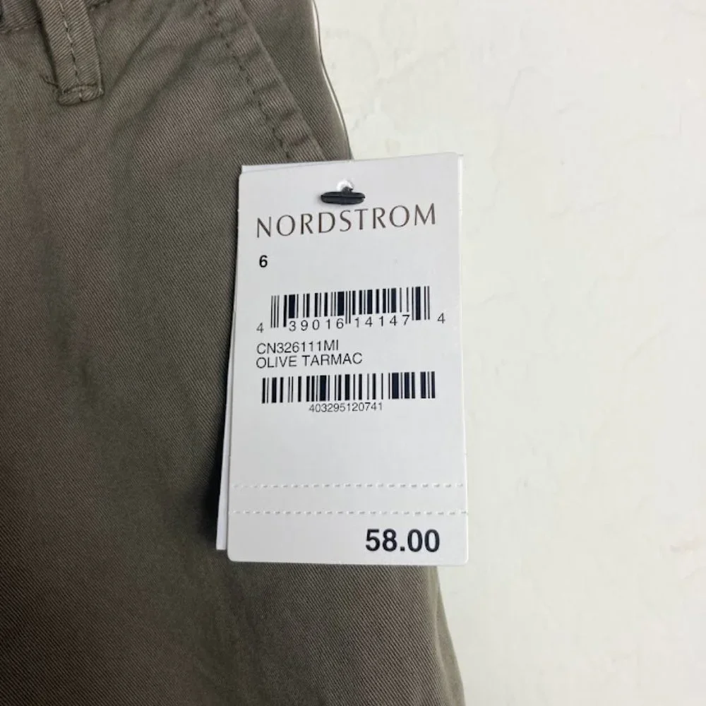 Caslon Olive Tarmac Ankle Crop Pants NWT Size 6 - Picture 7 of 7